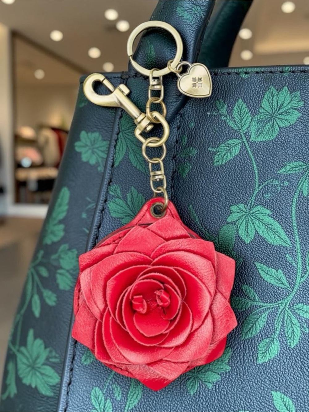 Patricia Nash Parisian Rose mirror bag charm NWT - Picture 7 of 10